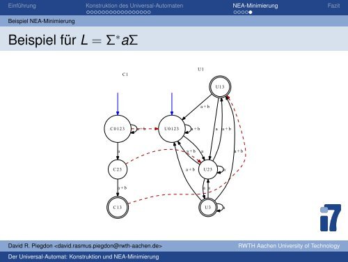 Seminar Angewandte Automatentheorie, WS ... - David R. Piegdon