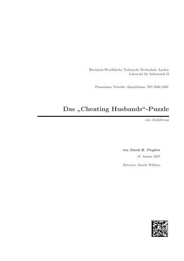 Das „Cheating Husbands“-Puzzle - David R. Piegdon