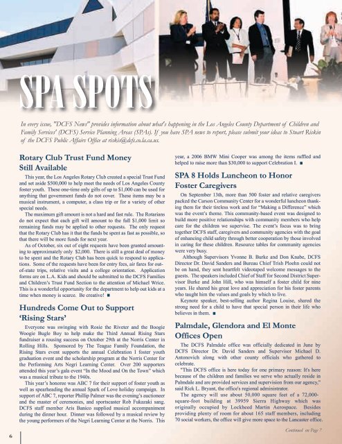 DCFS News Winter Issue (PDF) - Los Angeles County Department ...