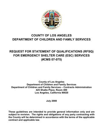 county of los angeles department of children and family services ...