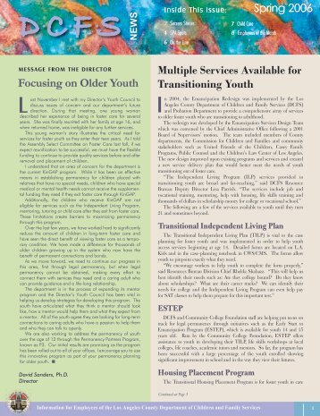 DCFS News Spring Issue (PDF) - Los Angeles County Department ...