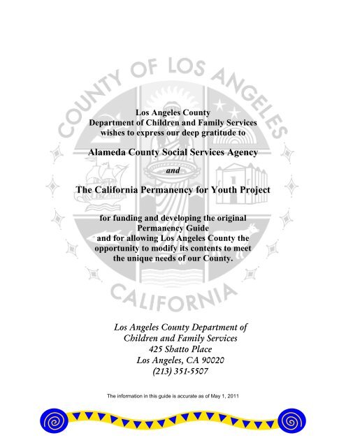 Permanency Guide - Los Angeles County Department of Children ...