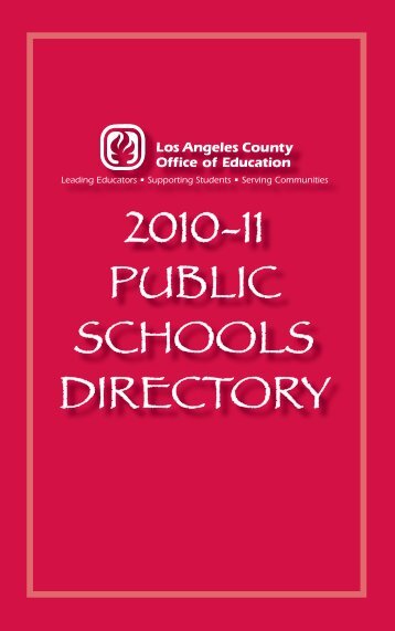 Directory - Los Angeles County Department of Children and Family ...