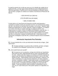 Información Importante Para Parientes