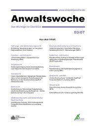 Anwaltswoche - Anwalt-Suchservice