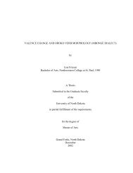 Download thesis - Arts & Sciences - University of North Dakota