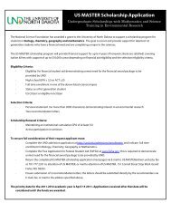 US MASTER Scholarship Application - Arts & Sciences - University ...