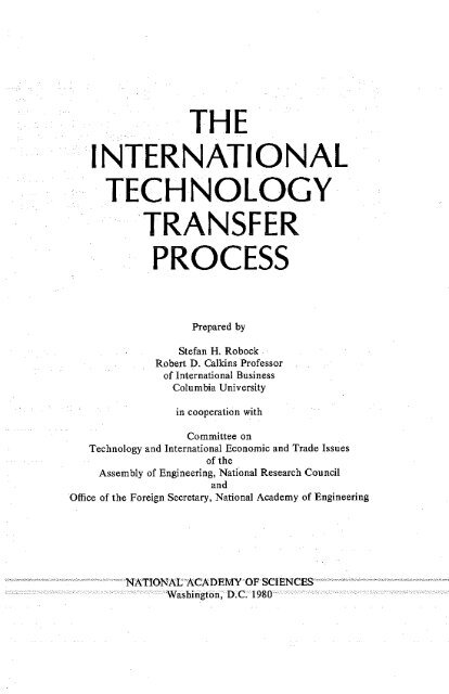 the international technology transfer process - Bayhdolecentral
