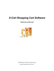 X-Cart Shopping Cart Software - The Grian Press