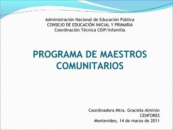 Programa de Maestros Comunitarios