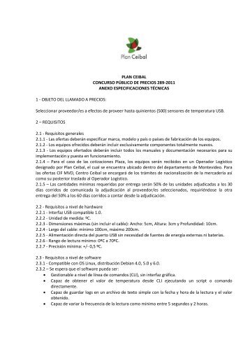 Anexo Técnico - Plan Ceibal