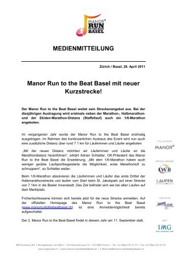 Manor Run to the Beat Basel mit neuer Kurzstrecke - IMG (Schweiz)