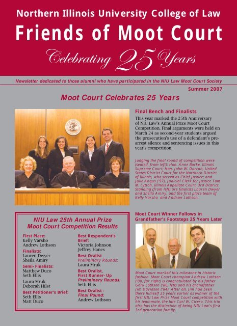 Friends of Moot Court - College of Law - Northern Illinois University