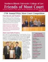 Friends of Moot Court - College of Law - Northern Illinois University