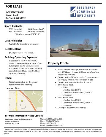 Haase Road Factsheet Template (2013-4-23) - PropertyDrive