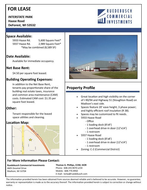 Haase Road Factsheet Template (2013-4-23) - PropertyDrive