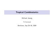 Tropical Combinatorics
