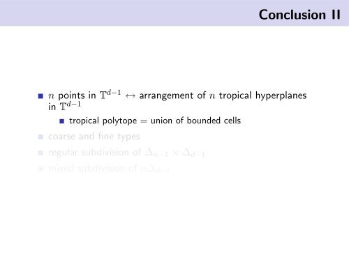 Tropical Combinatorics