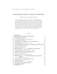 combinatorial models of creation–annihilation - European ...