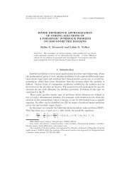 FINITE DIFFERENCE APPROXIMATION OF STRONG ... - EMIS