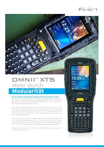 Omnii XT15 Datenblatt - Psion