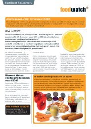 Download de factsheet (PDF) - Foodwatch