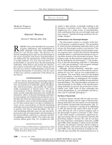 Graves disease (Weetman2000).pdf - Surgery