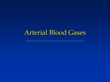 Arterial Blood Gases - Surgery