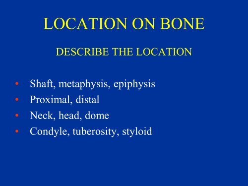 FRACTURES AND DISLOCATIONS - Surgery - University of Cincinnati