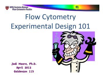 Flow Cytometry Experimental Design 101