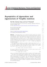 Asymptotics of eigenvalues and eigenvectors of Toeplitz matrices
