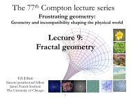 Slides Week 9 - James Franck Institute - University of Chicago
