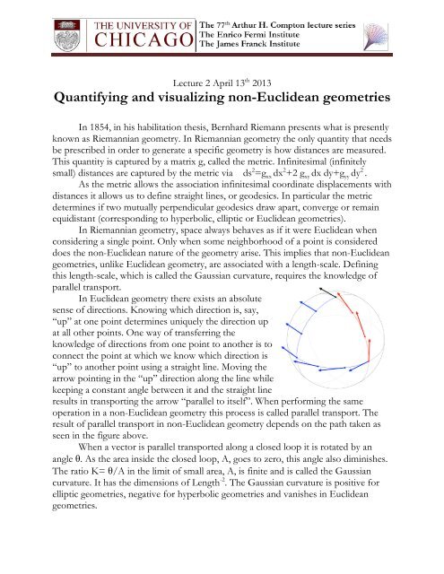 Quantifying and visualizing non-Euclidean geometries