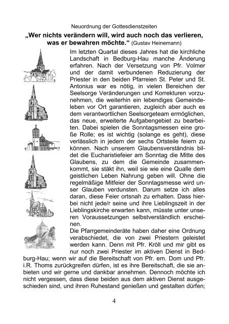 Pfarrbrief für die Monate - St. Antonius Bedburg-Hau