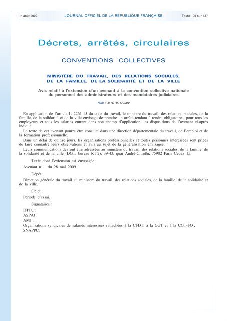 Journal officiel - Le Nouvel Observateur