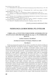 FIZIOLOGIA ŞI BIOCHIMIA PLANTELOR