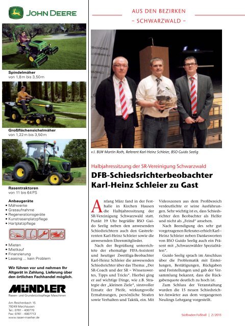 Ausgabe 2 | April 2013 - SBFV