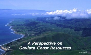 Gaviota Coast Resource Study - Long Range Planning Division