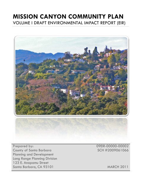 Mission Canyon Community Plan EIR - Long Range Planning ...