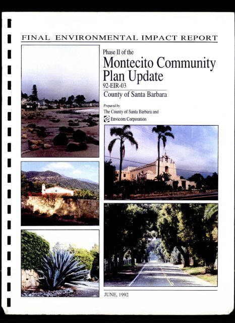 Original Montecito Community Plan EIR - Long Range Planning