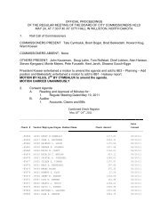 OFFICIAL PROCEEDINGS OF THE REGULAR ... - City of Williston