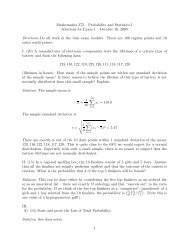 Solutions for sample exam problems