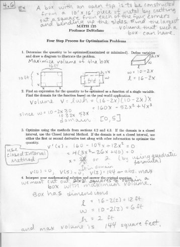 Optimization examples (section 4.6)