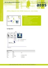 AEOS configuration # 28: AP5001 Display unit – menu display