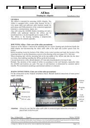 Housing for AEpacks Installation sheet