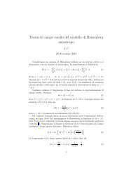 Teoria di campo medio del modello di Heisenberg anisotropo