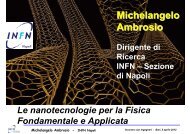 Michelangelo Ambrosio - INFN Napoli