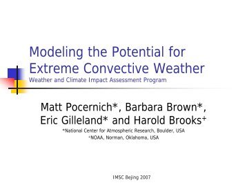 Extremes Weather Potential Weather and Climate Impact ...
