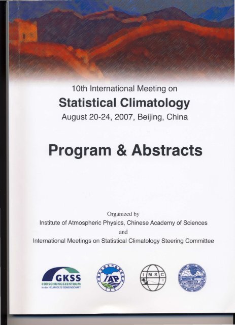 The tenth IMSC, Beijing, China, 2007 - International Meetings on ...