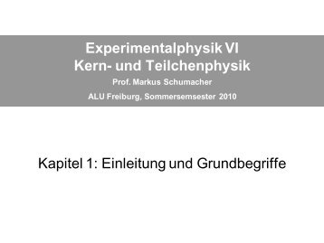 Kapitel 1 - Abteilung Prof. Schumacher